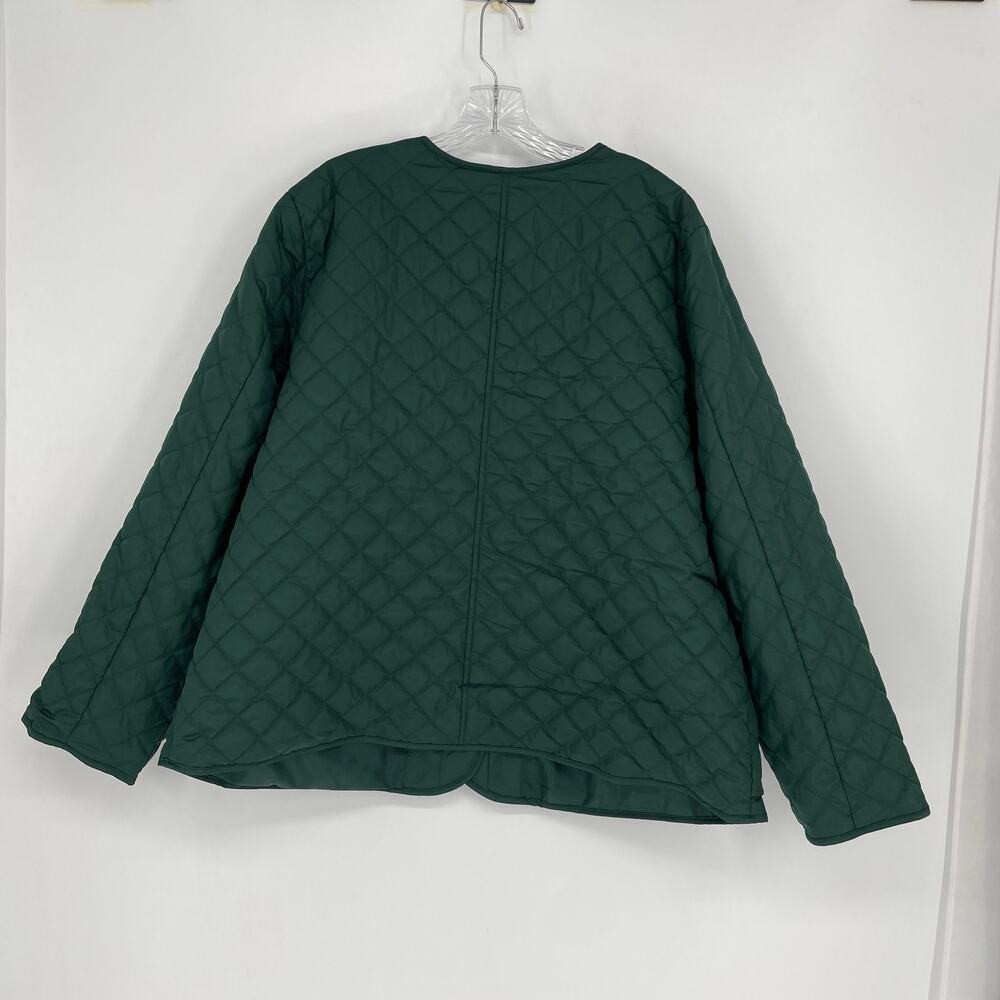 Croft & Barrow Green Quilted Jacket Size 1X - Picture 7 of 7